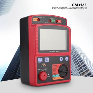Testeur d'isolement haute tension portable LCD numerique GM3123 avec fonction de decharge automatique - Neuf
