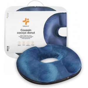 Trahoo-Coussin Donut, Coussin Assise Ergonomique, Coussin Coccyx, Coussin Siege Orthopédique, Coussin Memoire Forme, Coussin Fesses, Coussin Hemorroidaire, Coussin Voiture, Chaise, 45 X 37 X 9cm - Neuf