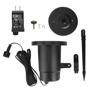 Hjlian Projecteur Led D'exterieur Etanche A Flocons De Neige, Lampe Decorative De Noel, Ac85-240 V, 5 W (Prise Americaine) - Neuf