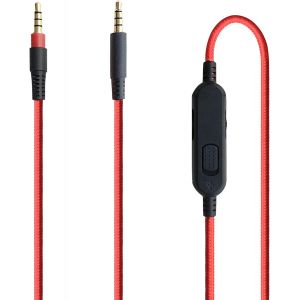 Remplacement Muet en Ligne Casque Câble Contrôle du Volume à Distance Cordon Compatible avec HyperX Cloud Mix/Cloud Alpha/Logitech G633/G933/PS4/Xbox One/Switch - Neuf