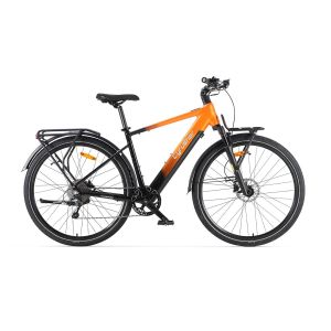 V&eacute;lo &Eacute;lectrique De Trekking Cyrusher Voyage, Bafang 250 W, Capteur De Couple, Batterie 36 V 14 Ah, Orange - Neuf