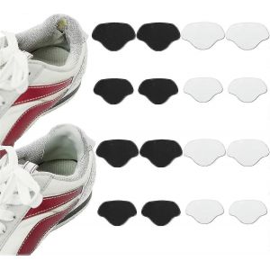 8 Paires De Patchs De R&eacute;paration De Chaussures De Sport Et En Cuir,Patch De Talon De Chaussure Auto-Adh&eacute;sif,Protection Contre Les Ampoules Au Talon,(Blanc + Noir,L + S - Neuf