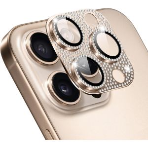 Kal-Cam&eacute;ra Protecteur Compatible Avec Iphone 16 Pro/Iphone 16 Pro Max, [Ultra Hd] [ 9h Duret&eacute; ] Anti Rayures Verre Tremp&eacute; Diamant Cam&eacute;ra Coque Cover Pour Iphone 16 Pro/Iphone 16 Pro Max, Titane - Neuf