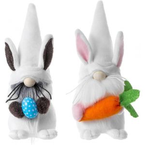 Vente promotionnelle ornement lapin de Pâques,2 nains de Pâques - Neuf