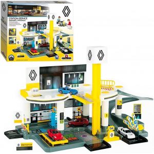 KAJGL-Garage Total Avec Station-Service Complète 2 Niveauxdès 3 Ans¿Fabriqué En Europe (Garage Renault 2 Niveaux) - Neuf