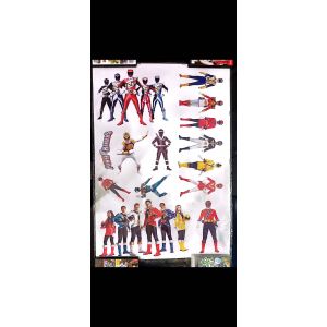 Stickers Muraux Power Rangers &ndash; Grand Format 90x60 Cm &ndash; D&eacute;coration Murale Chambre Gar&ccedil;on, Super-H&eacute;ros, Action, S&eacute;ries Cultes &ndash; Mural G&eacute;ant Exclusif &ndash; 8 - Neuf