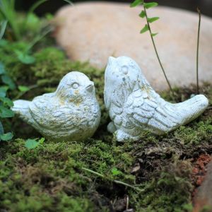 NouvelHorizonstore-Statues d'oiseaux d'ext&iquest;&iquest;rieur - Figurines d&iquest;&iquest;coratives pour la maison - Sculpture d'oiseau en ciment pour patio, cour, pelouse, d&iquest;&iquest;coration d'int&iquest;&iquest;rieur et d'ext&iquest;&iquest;rieur - Neuf