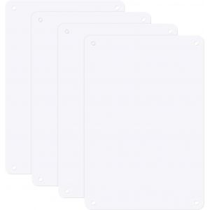 Mevronisshop-Lot De 4 Panneaux M&eacute;talliques Blancs Naturels 7x10 Pouces Plaques En Aluminium De Sublimation Panneaux Naturels Sublimation Photo Panneau Personnalisable Naturel 0.03 Pouce - Neuf