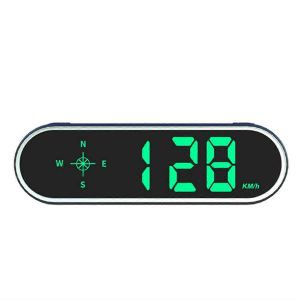 Compteur De Vitesse Gps Hud Universel Pour Voiture, Affichage Tete Haute, Compteur De Vitesse Avec Boussole, Alarme De Survitesse Pour Tous - Neuf