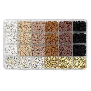 Bracelets En Perles D'argile Pour Femme,Kit De Fabrication De Bracelets Or B - Neuf