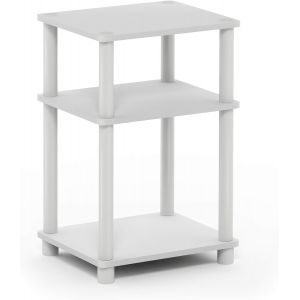 Ulteronixshop-Juste Turn-N-Tube Table D'appoint &Agrave; 3 Niveaux, Paquet De 1, Blanc/Expresso - Neuf