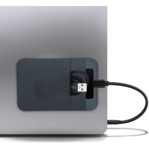 CHENG-Pochette pour Disque Dur SSD Externe - Poche adhésive pour Ordinateur Portable - SanDisk | Samsung | Magic Mouse | Câble USB, etc. - Étui Gris - Neuf
