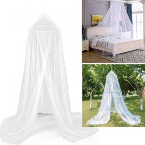 Moustiquaire Filet Ronde,Moustiquaire Baldaquin Anti-Insectes,Auvent De Lit Insectes Protection Rideaux D'installation Rapide Facile Pour Bébé,Enfants,Voile Moustiquaire Universelle,0.6x2.5x12m - Neuf