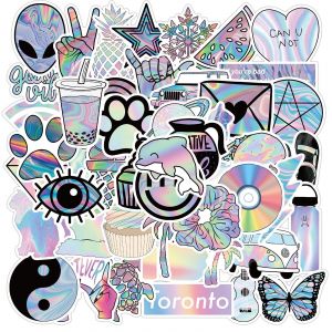 Lot de 50 autocollants graffitis Radium Shot pour ordinateur portable, voiture, moto, vélo, casque, skateboard, guitare, bouteille d'eau, décoration cool, cadeaux - Neuf