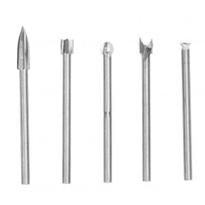 Lot de 5 forets electriques pour gravure sur bois (milieu) - Neuf