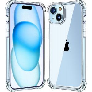 MAB-Coque pour iPhone 15 Plus (6,7 Pouces), étui de Protection Transparente Antichoc, Housse Anti-Rayures pour iPhone 15 Plus - (HD Clair) - Neuf
