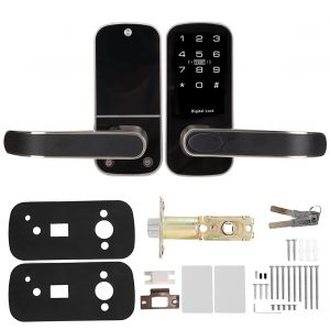 Serrure de porte intelligente Bluetooth APP mot de passe carte IC serrure a cle antivol securite a domicile - Neuf
