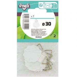 Attache Tableau Toile Gomm&eacute;e D.30mm Sc X7 - Vynex - Neuf