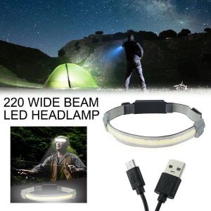 Lampe Frontale Rechargeable Usb Ultra Lumineuse De 350 Lumens Avec 3 Modes Et Conception Étanche Pour Les Aventures En Plein Air - Neuf