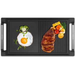 Jexnovashop-Ihgd-S23c Plaque De Gril Avec Poign&eacute;es Lat&eacute;rales, Po&ecirc;les &Agrave; Griller Pour Plaques &Agrave; Induction, Fonte Avec Rev&ecirc;tement En T&eacute;flon : Antiadh&eacute;sif Et Antirouille, Accessoires, Plaque De Cuisson - Neuf