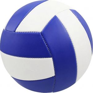 Ballon De Volley-Ball Professionnel De Competition, Taille 5, Doux Au Toucher, Pour La Plage, Pour L'entra&icirc;nement En Interieur Et En Exterieur, Bleu/Blanc - Neuf