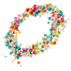 fleurs séchées petite tête d'étoile bricolage colle en cristal sans poteau boule de verre remplissage couleur rose décorer sec pour faire de la résine - Neuf