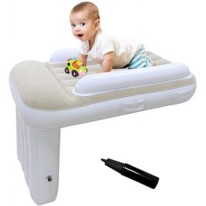 Nouvelhorizonstore-Lit Avion Enfant Bebe Voyage Portable Hamac Avion Enfants(Pompe Incluse) - Lit Gonflable Enfant Convient &Agrave; La Plupart Des Si&egrave;ges Pour La Voiture D'avion - Neuf