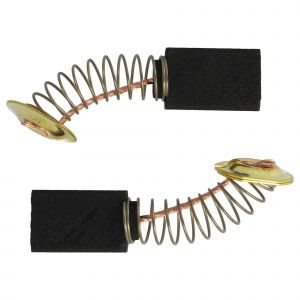 vhbw 2x balais charbon 19 x 11 x 5 mm remplace Dolmar 957.802.410 pour outil &eacute;lectrique, tron&ccedil;onneuse + ressort - Neuf