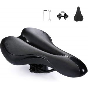 Selle De Vélo Vtt Ergonomique,Respirant Creux Selle Vtt Confort Homme Femme Étanche Pu,Selles De Ultra Confortable Pour Vélo De Montagne/Route/Loisir/Pliant/Gravel.[E160] - Neuf