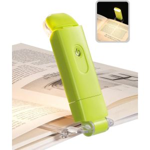 Eryi-Lampe De Lecture, Lampe Clip Pour Lire Dans Le Lit, 2 Réglages De Luminosité, 2 Couleurs Chaudes, Usb Rechargeable, Protection Des Yeux, Cadeau Pour Les Liseusurs Enfants, Vert Tendre - Neuf