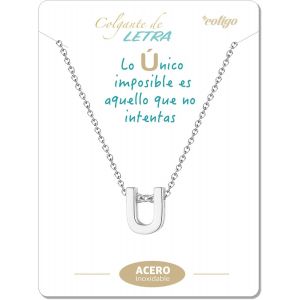 Kal-Collier Initiale En Acier Inoxydable, Collier Femme Avec Pendentif Petite Lettre A-Z - Cadeau Bijoux Pour Anniversaire Mère, Petite Amie Ou Amis, Couleur Argent Et Dorée - Neuf