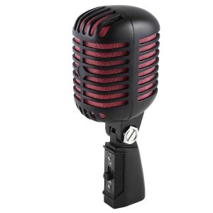 Microphone vocal dynamique rétro classique professionnel,micro swing en métal,pour karaoké en direct - Neuf