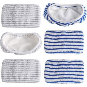 TIANYI-6 Pi&egrave;ces Serpilli&egrave;res Remplacement pour Rowenta Clean & Steam ZR005801/RY7/RY8, Chiffons en Microfibre, Tampon &agrave; Vadrouille Reutilisable pour Nettoyer et Frotter Les Sols - Neuf