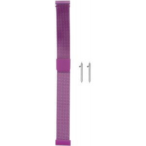 Kal-Bracelet De Montre En Acier Inoxydable &Agrave; Mailles 14 Mm &Agrave; D&eacute;gagement Rapide Avec Fermoir Magn&eacute;tique Pour Hommes Et Femmes, Violet. - Neuf