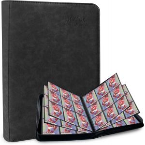 Mdy-Album De Cartes À Collectionner Album Porte Carte Grand Classeur Carte Avec 30 Pages 540 Poches, Livre Rangement Carte Pu Carnet Rangement Carte Pour Collecter Cartes À Collectionner (Noir) - Neuf
