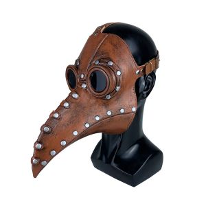 Masque D'halloween, Stégosaure Oiseau Médecin De La Peste Nez Long Bec Steampunk Cosplay Masque Halloween Costume De Latex Accessoires, Halloween Steampunk Masque Européenne Mede - Neuf
