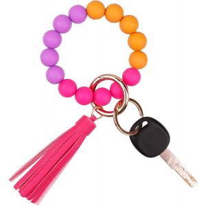 KAL-Porte Clef Voiture Femme Porte Clé Bracelet Fille Porte-Clés - Neuf