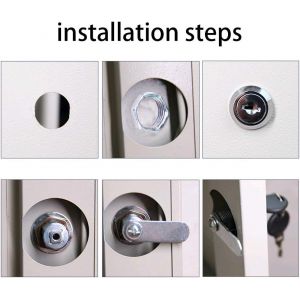 Serrure de Bo&icirc;te aux Lettres 1pcs Serrure de S&eacute;curit&eacute; avec 2 Cl&eacute;s Serrure &agrave; Came en M&eacute;tal pour Argent&eacute;e Barillet Bo&icirc;te aux Lettres et Tiroirs Cabinet Placard 16mm - Neuf