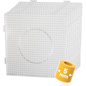 Nouvelhorizonstore-8 Plaques De Perles De Fer &iquest;&iquest; Repasser Carr&iquest;&iquest;Es Et Transparentes &iquest;C Lot De Plaques &iquest;&iquest; Brancher &iquest;C Perles &iquest;&iquest; Repasser &iquest;C 14,5 X 14,5 Cm - Neuf