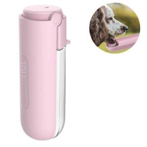Bouteille D'eau Pliable Et Portable Pour Chien - Étanche, Sans Bpa, Idéale Pour La Randonnée Et La Marche, Capacité De 420 Ml, Design Compact - Neuf