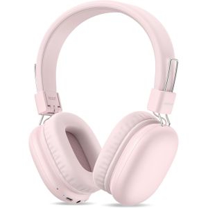 Casque Bluetooth Sans Fil Enfant, Casque Audio Enfant avec Jack, Casque Bluetooth 5.4 Pliable, Volume LimitÉ 85/94db, 50 Heures de Travail, Réglable, Headphones Sans Fil Pour Étude, Voyage (Rose) - Neuf