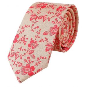 Cravate Fleurie Color&iquest;&iquest;E Pour Homme, Id&iquest;&iquest;Ale Pour Les Mariages Et Autres Occasions Formelles. En Soie, Longueur Ajustable Et Motifs &iquest;&iquest;Clatants. - Neuf