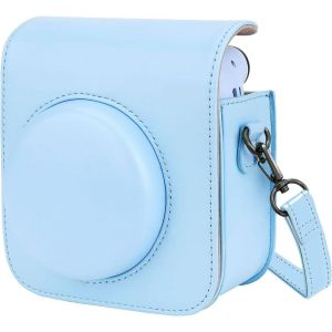 Housse pour Instax Mini 12 Pochette Appareil Photo Instantan&eacute; Fujifilm Case Camera Sac de Voyage avec Bandouli&egrave;re,Bleu - Neuf