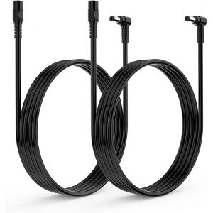 1M DC Extension Cable,12V 5.5mm x 2.1mm,90&deg; L Angle,Supports DC 5V 24V,for Surveillance Cameras,DVR,NVR,etc. 1M (2 Pieces) - Neuf