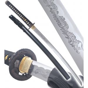 Danzan Katana Forg&eacute; Dragon Sabre Non Epee Iaido - Maru 1045 D&eacute;coration - Neuf