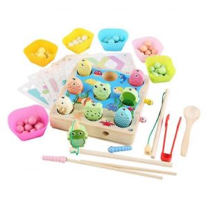 Jeu de p&ecirc;che, jouets &eacute;ducatifs, puzzle cognitif des couleurs pour tout-petits d'&acirc;ge pr&eacute;scolaire B - Neuf