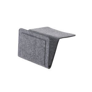 Organiseur de chevet suspendu avec bo&icirc;te &agrave; mouchoirs et poche pour bouteille d'eau - Gris - Neuf