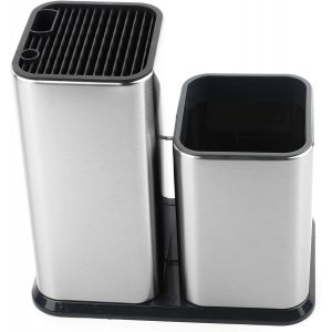 Mevronisshop-Porte-Couteaux Universel, Porte-Couteaux Sans Couteaux Porte-Ustensiles Pour Comptoir Grand Et Stable Stockage D'ustensiles Cuisine Espace S&ucirc;r &Eacute;conomisez De L'espace Amovible Et Facile &Agrave; - Neuf