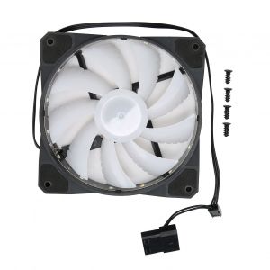 Ventilateur de refroidissement LED brillant et froid, 12 cm, haut volume d'air, resistant aux chocs, silencieux, pour boitier d'ordinateur, arc-en-ciel - Neuf