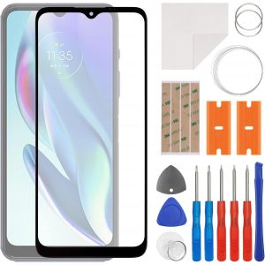 KAL-Kit De R&eacute;paration D'&Eacute;cran En Verre Avant Compatible Avec Motorola Moto G50 5G Avec Kit D'Outils - Neuf